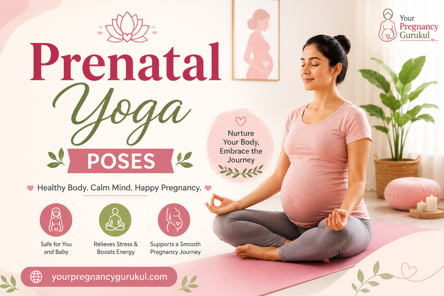 Prenatal yoga poses