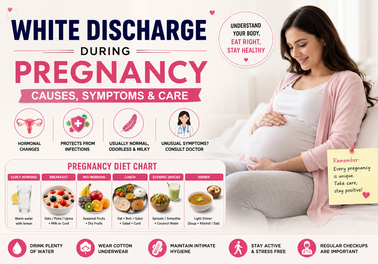 White discharge during pregnancy