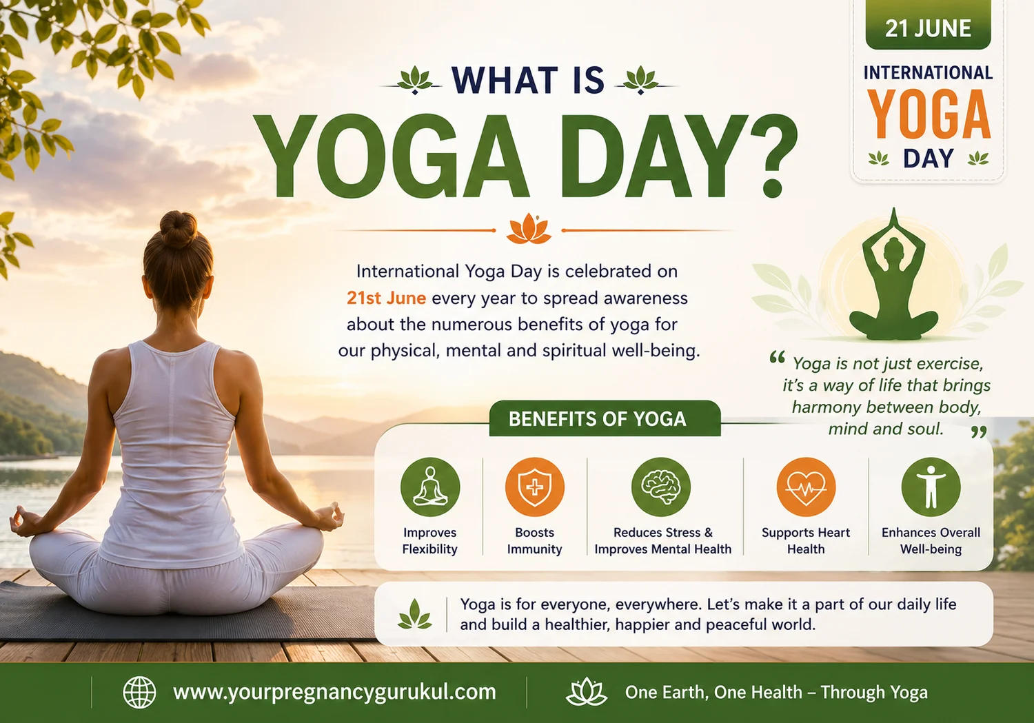 What is Yoga Day - International Yoga Day with Pregnancy Diet Chart and Prenatal Yoga